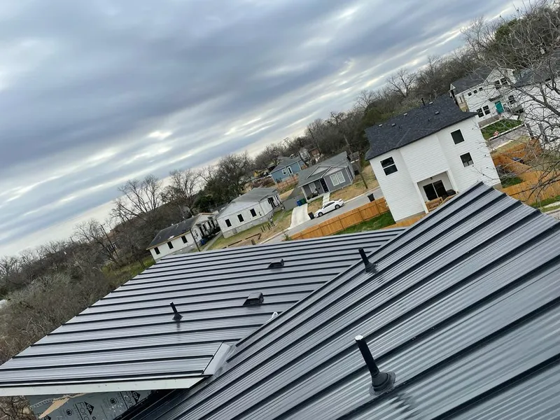Standing seam metal roof panels with vents for Skylight Repair in Berthoud
